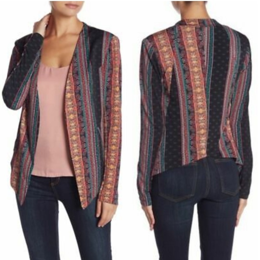 Bcbgeneration Satin Festive Printed Asymmetrical … - image 1